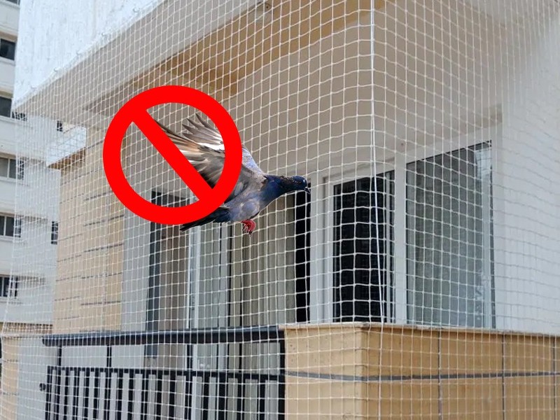 GK Pigeon Safety Nets Offering High Quality Balcony Safety Nets Near Me, Bird Nets Fixing, Pigeon Nets Price, Duct Area Covering Nets at Low Price.